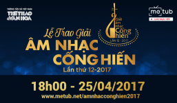 Lễ trao giải âm nhạc cống hiến lần thứ 12 được Livestream trực tiếp trên Youtube